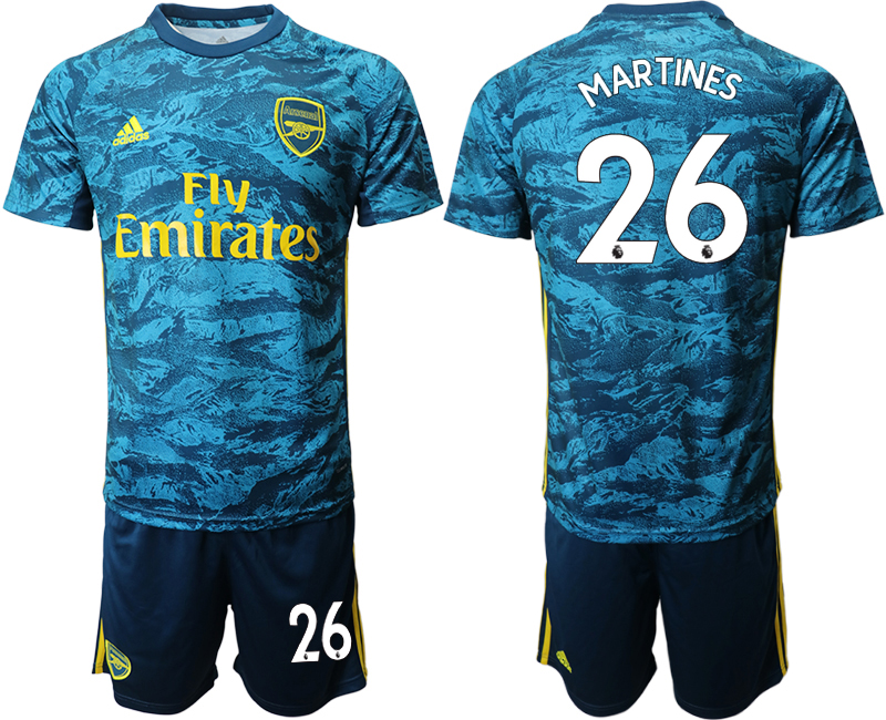 Men 2020-2021 club Arsenal blue goalkeeper #26 Soccer Jerseys